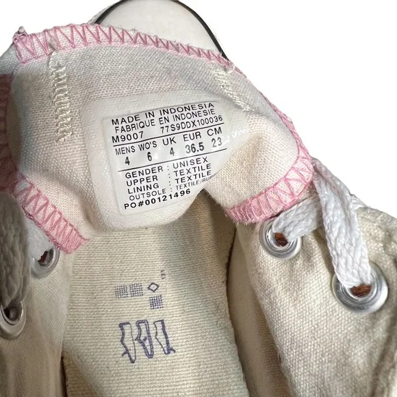 Converse Pink and White Athletic Shoes - Picture 8 of 9